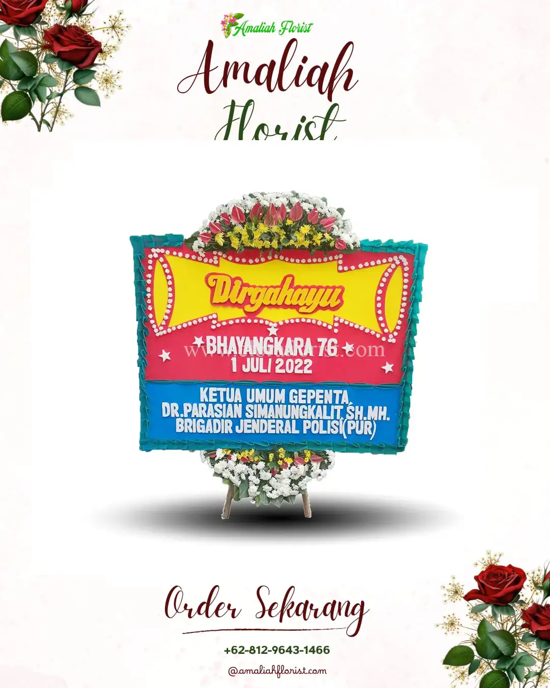 Papan Bunga HUT Ulang Tahun Tungkal Ilir